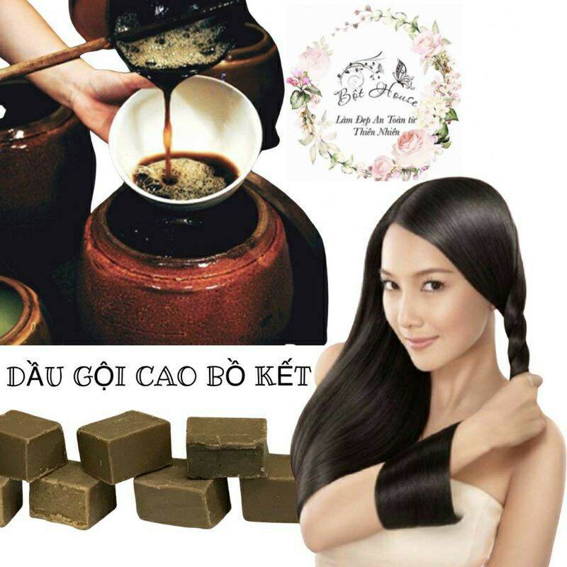 [Hcm]Viên Cao Bồ Kết Cô Đặc - Giảm Rụng Tóc Handmade Nhà Bột