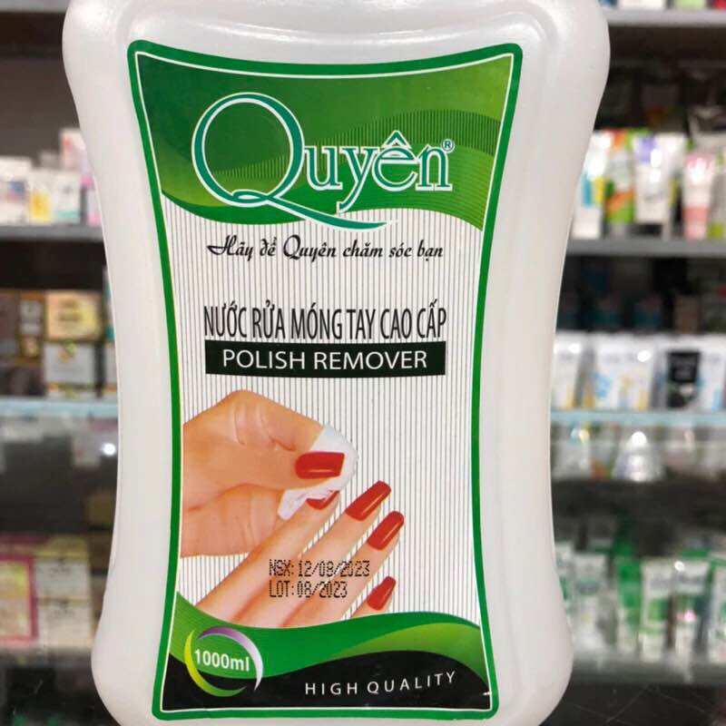 Nước rửa móng tay cao cấp Quyên 1000ml (Acetone)
