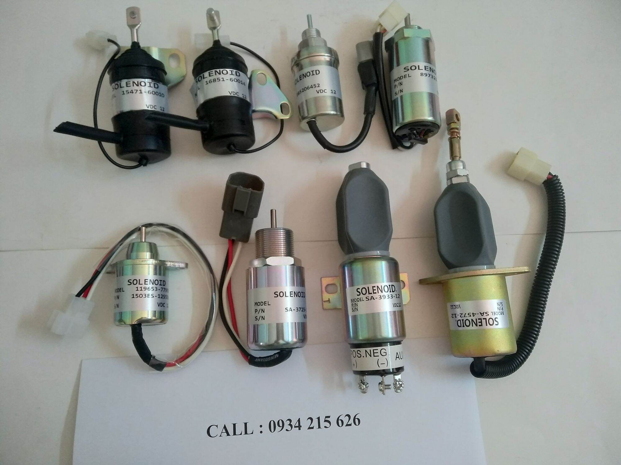 Solenoid tắt máy động cơ Yanmar