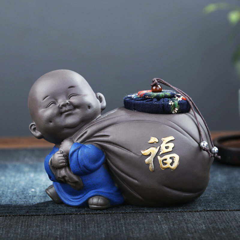 Bình Trà Tử Sa Kín Bình Gốm Sứ Cỡ Nhỏ Tiện Mang Theo Dụng Cụ Trà Hũ Đựng