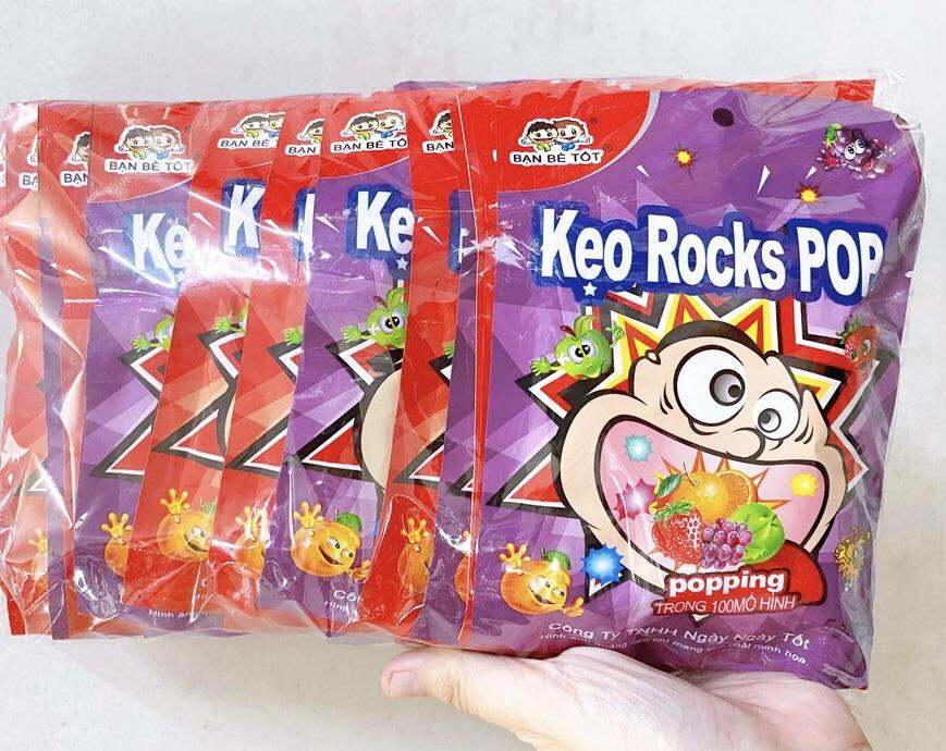 COMBO 10/20 GÓI KẸO NỔ+ĐỒ CHƠI ROCKS POP TUỔI THƠ