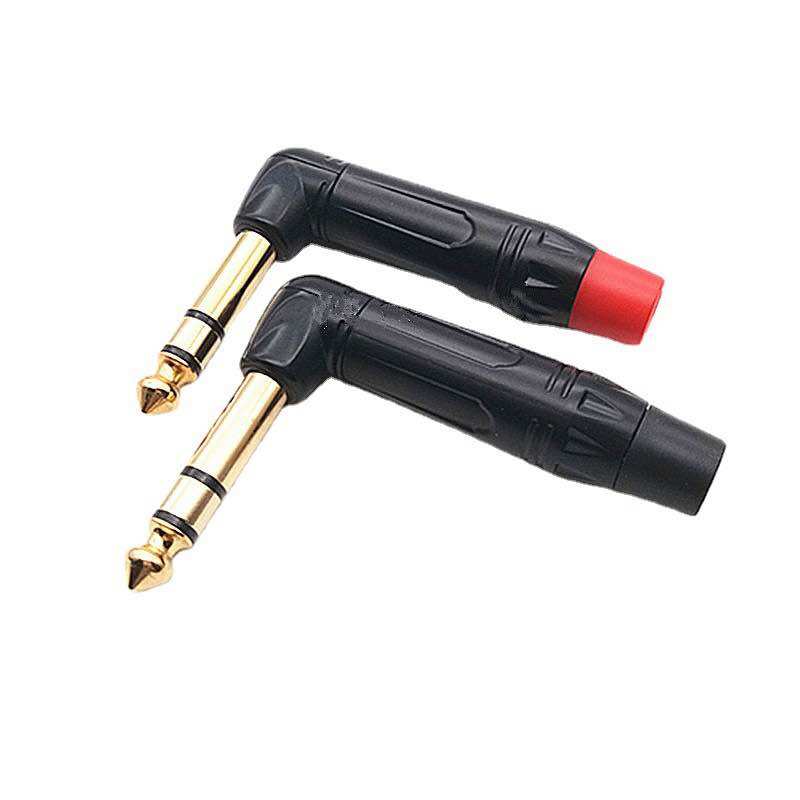 Jack hàn 6ly  Stereo bẻ góc , jack 6.5mm vuông góc