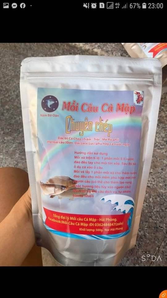 Mồi câu Cá Mập - Chép đặc biệt túi 500g