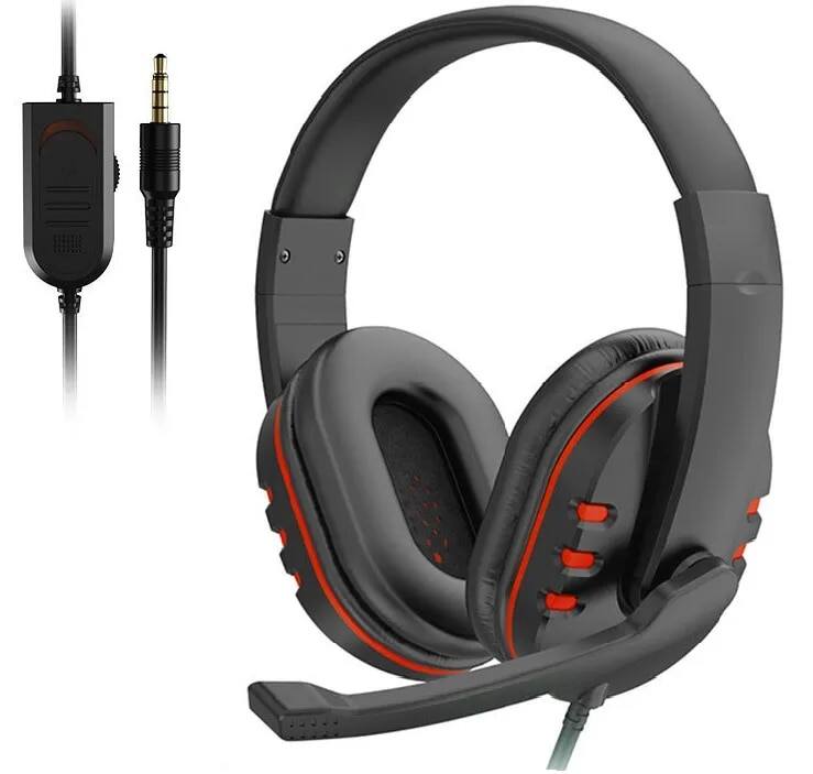 Tai nghe 3.5mm có dây chơi game tai nghe tai nghe âm nhạc cho ps4 chơi trạm 4 trò chơi pc trò chuyện máy tính với microphone