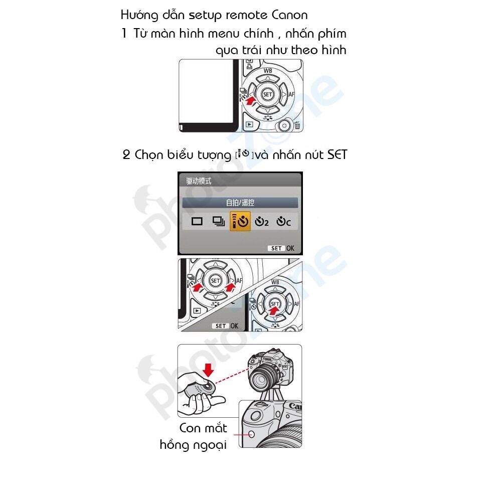 Remote máy ảnh CANON điều khiển từ xa