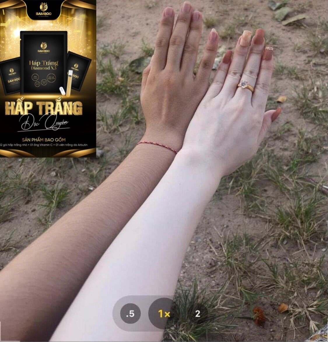 (COMBO 3 Tặng 1) Hấp Trắng Bamboo - Dùng cho Body & Face