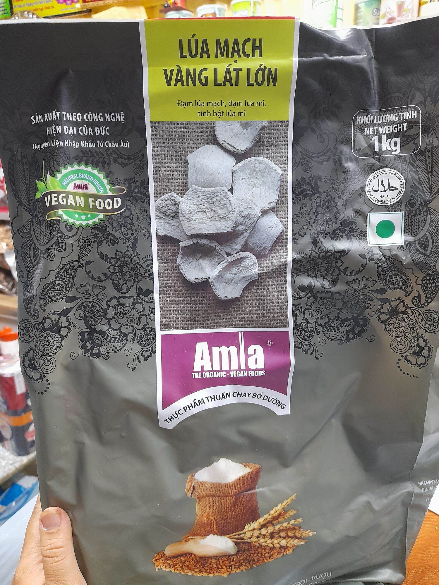 Lúa Mạch vàng lát lớn Amla gói 1kg
