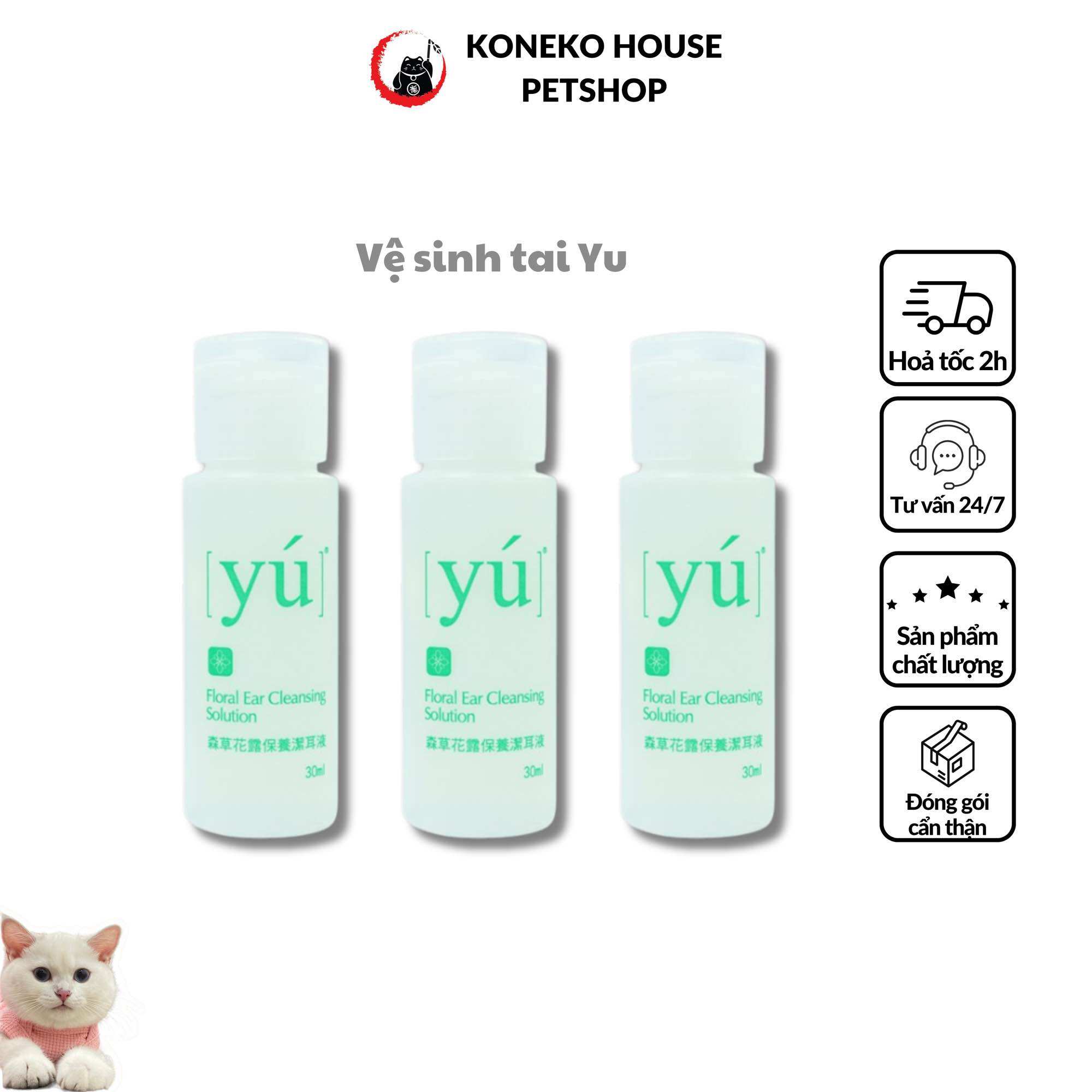 Chăm sóc thú cưng - Dung dịch vệ sinh tai Davis, Yu