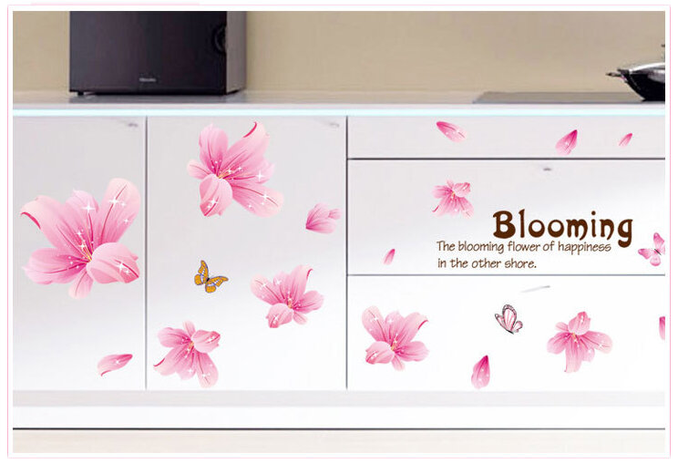 DECAL DÁN TƯỜNG HÌNH HOA