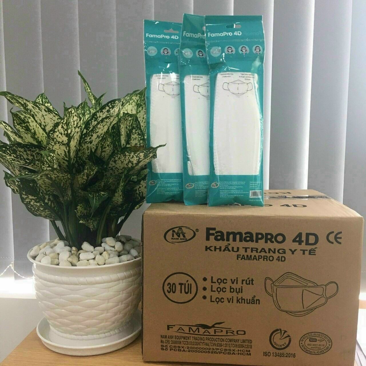 Khẩu trang 4d famapro thùng 300 cái