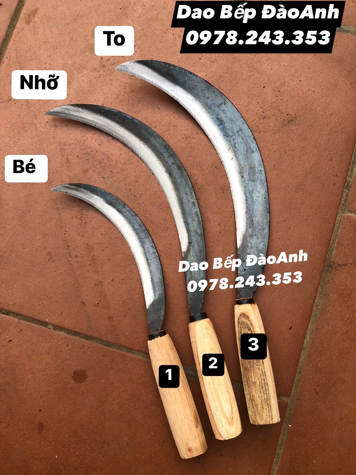 Liềm nhỏ cắt lúa cắt rau