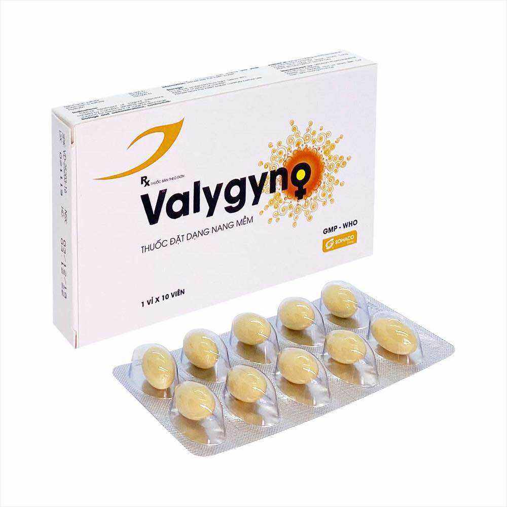 Viên đặt phụ khoa Valygyno (Hộp 10 viên) Phòng ngừa viêm nhiễm nấm