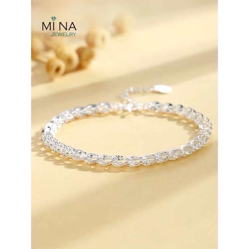Lắc tay bạc nữ - Vòng tay bạc nữ dáng đuôi phụng sang chảnh , chuẩn bạc nguyên chất 0155
