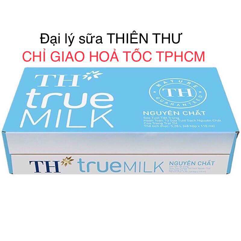 Thùng 48 hộp sữa TH TRUE MILK không đường 110ml CHỈ GIAO HOẢ TỐC