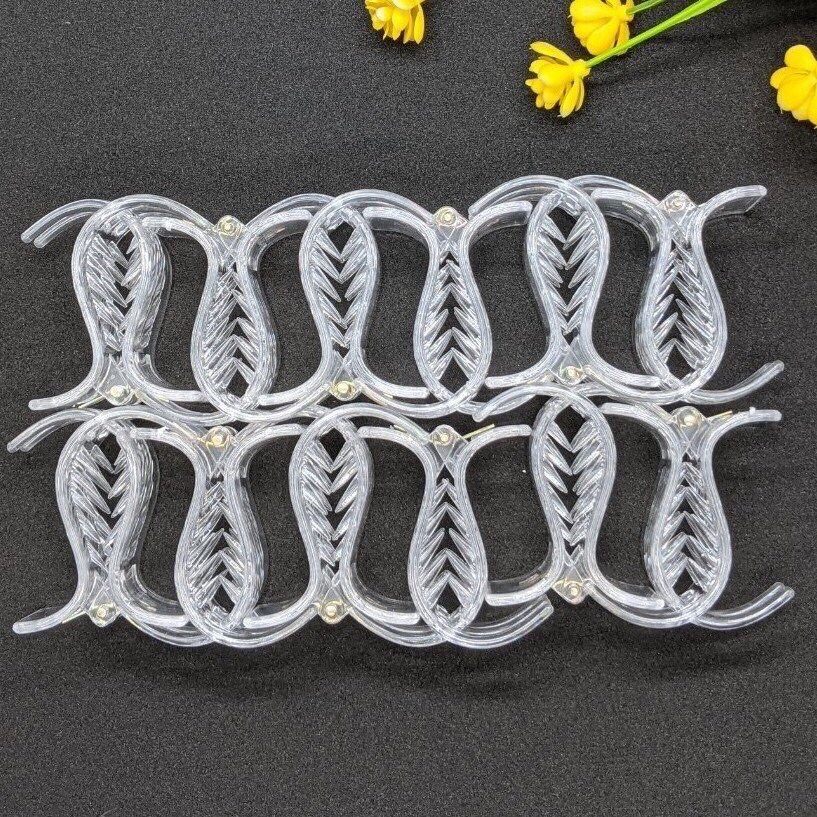 sét 12kẹp tóc mái càng cua nữ 3răng-5răng nhiều màu