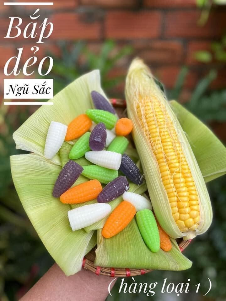 Kẹo dẻo bắp có nhân/ mix đủ vị