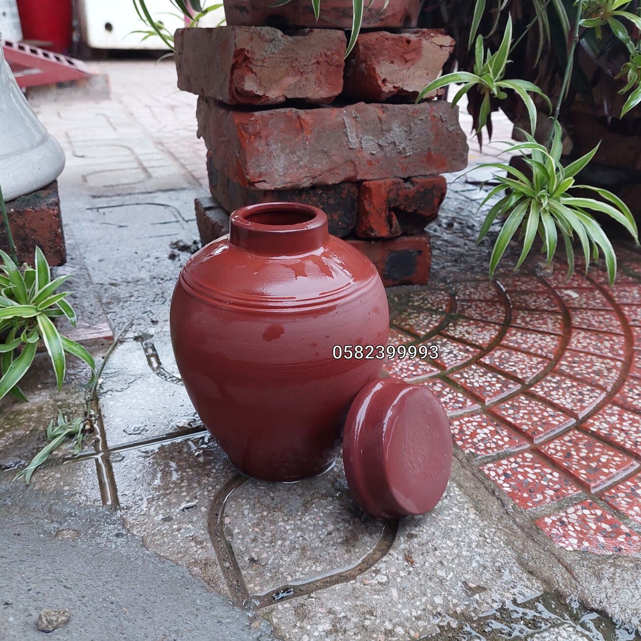 Vò sành cao cấp Bát Tràng 1L (Gốm sứ Bách Việt)