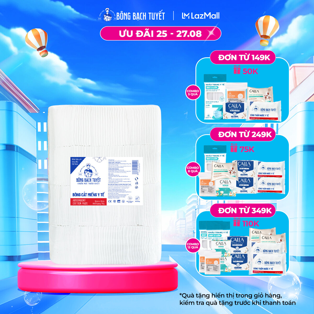 Bông y tế cắt bạch tuyết - 1kg