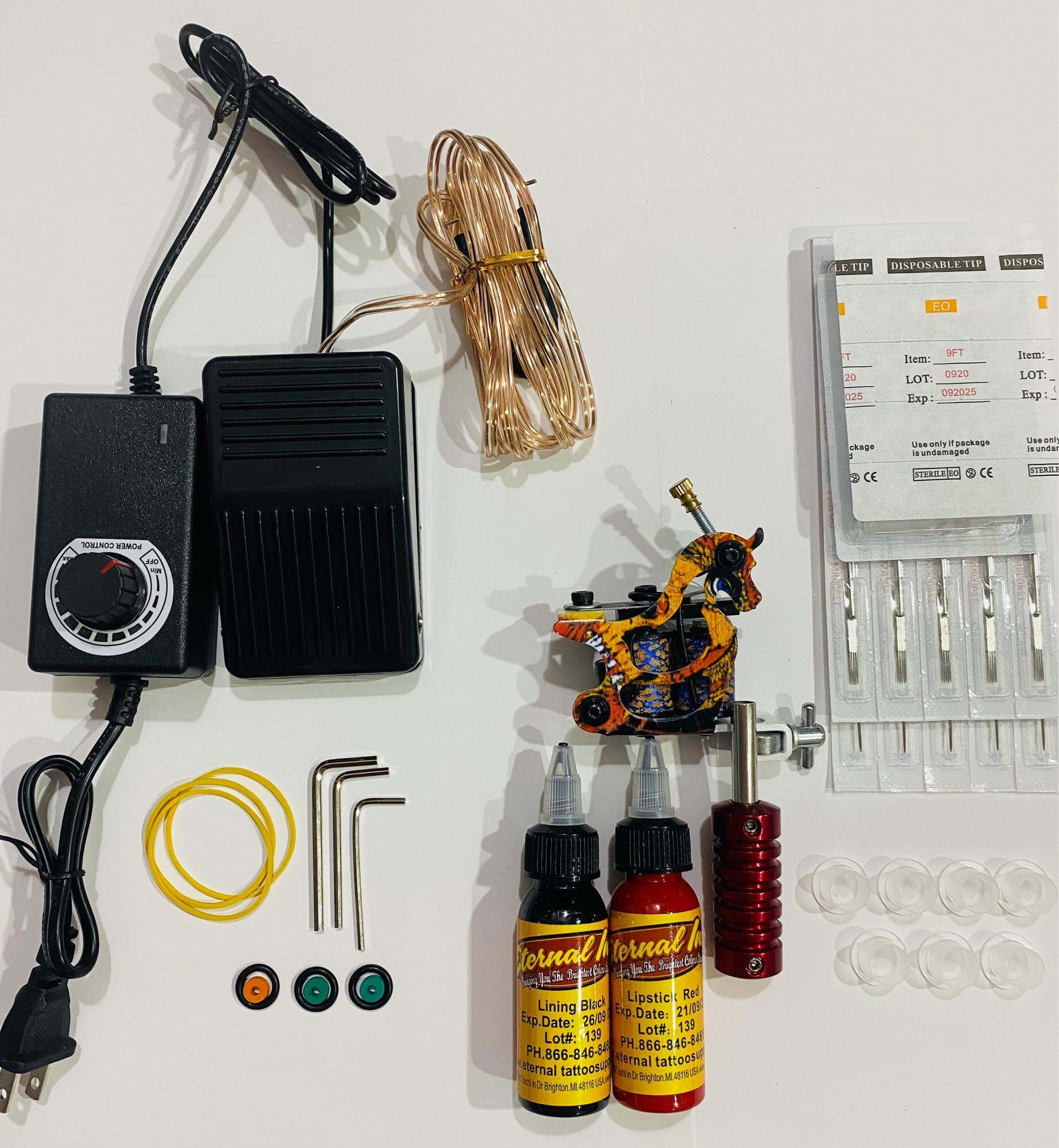 Bộ kít 1 máy xăm cơ bản