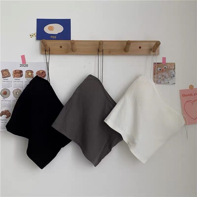 Áo ống 2 dây sợi bún co giãn 4 chiều có mút ngực trong nàng closet