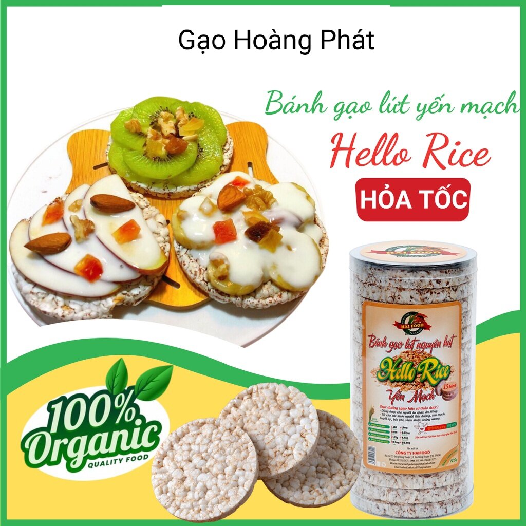 Bánh Gạo Lứt Nguyên Hạt - Bánh ăn kiêng.