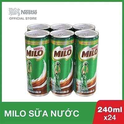 sữa milo lon (1 thùng 24 lon ×240ml)