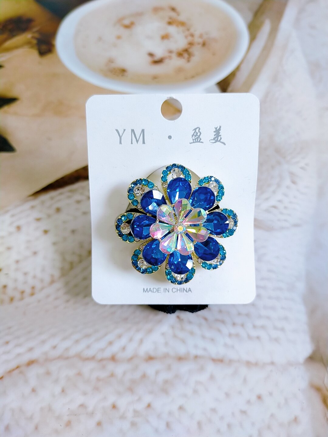 Cột tóc nhung đính đá cao cấp sang trọng