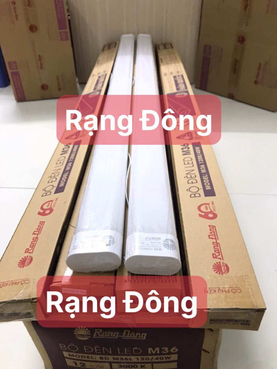 Bóng đèn bán nguyệt m36 1m2 40w rạng đông