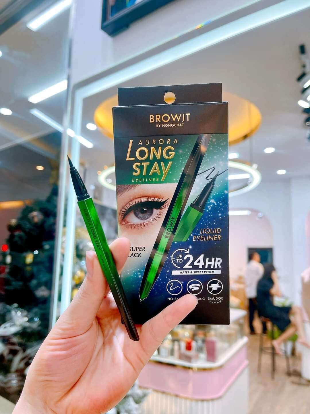BÚT KẺ MẮT NƯỚC VÀ MASCARA BROWIT NONGCHAT