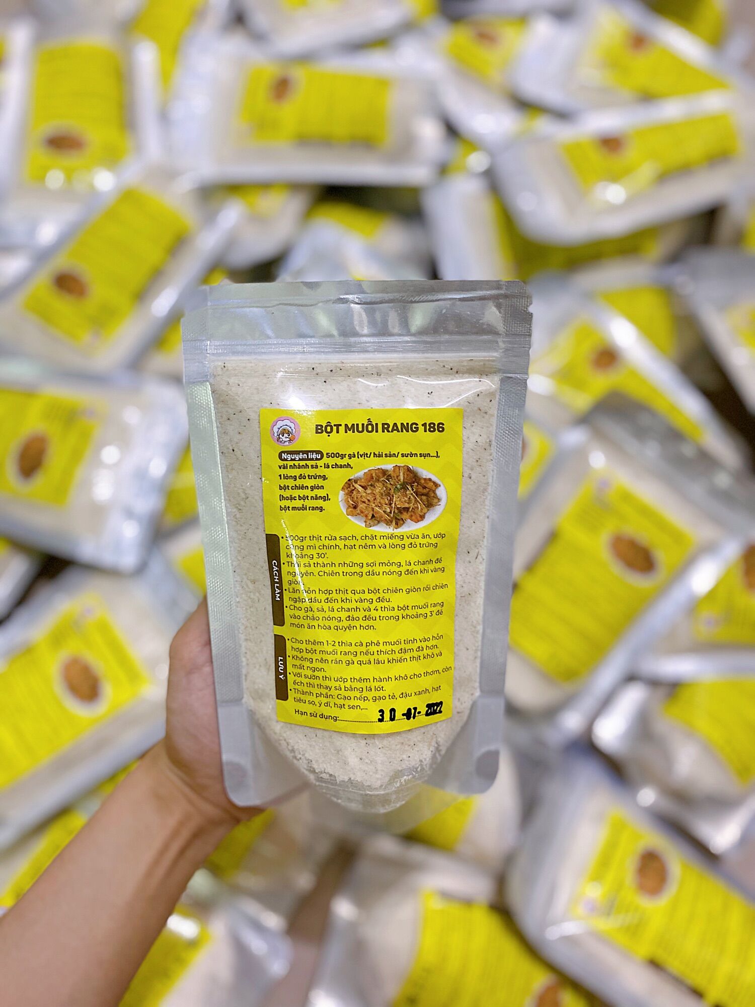 Bột rang muối thơm ngon gói 200g