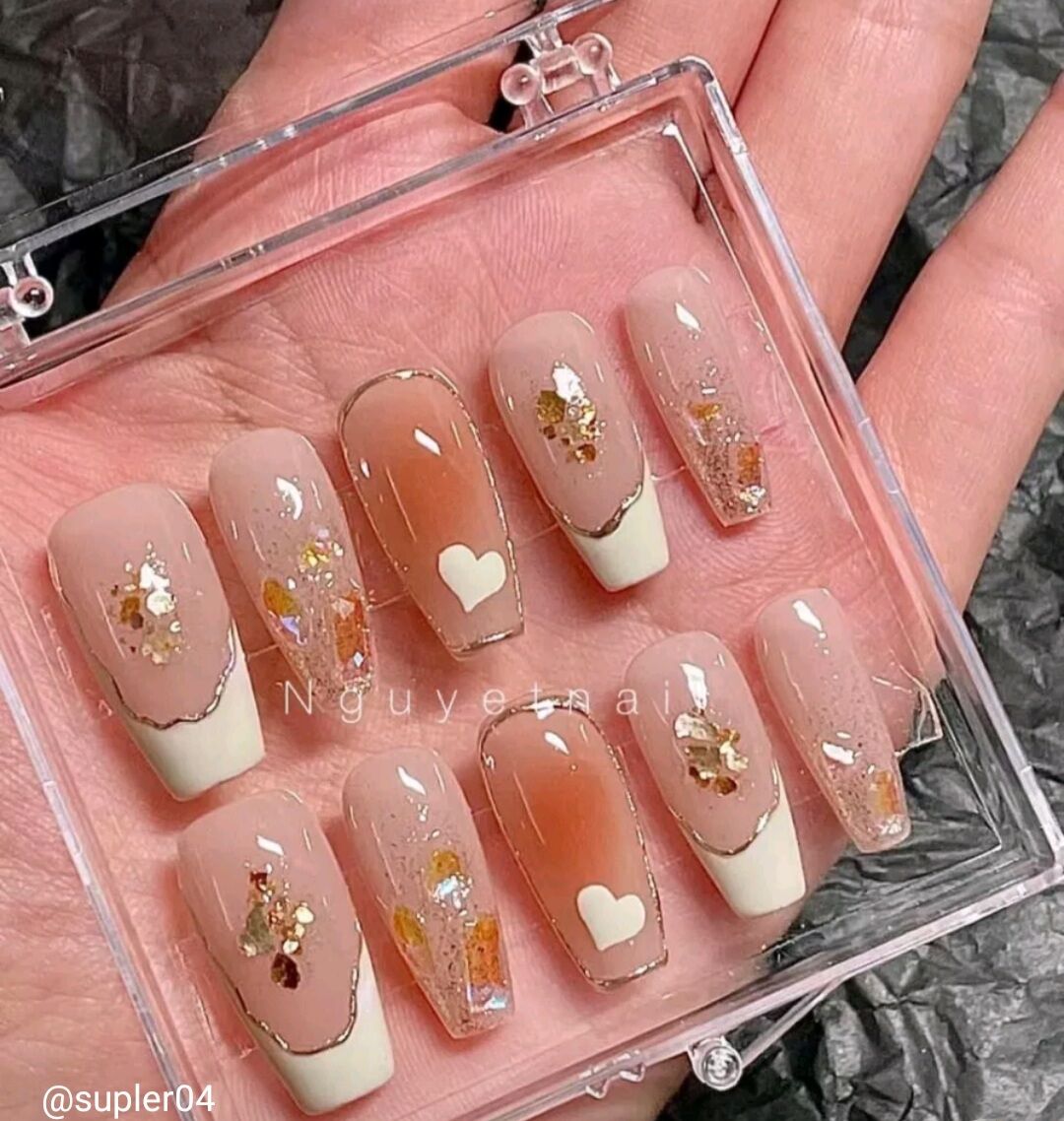 Nailbox thiết kế , đá pha lê xinh 35A
