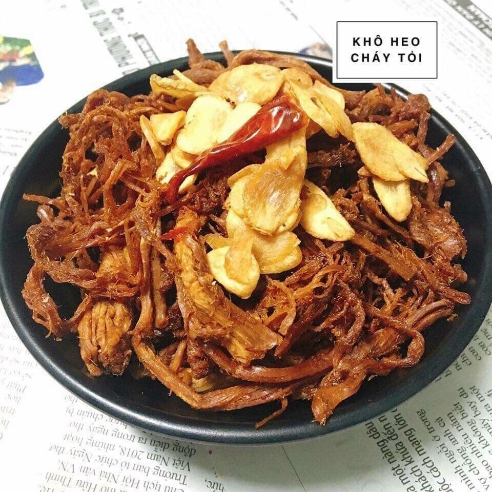 [500gr] Khô heo cháy tỏi - sợi nhỏ (ảnh thật)