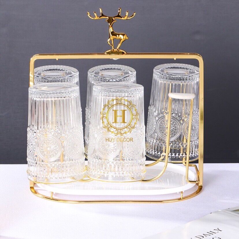 Khay úp cốc uống nước khay úp ly Huydecor