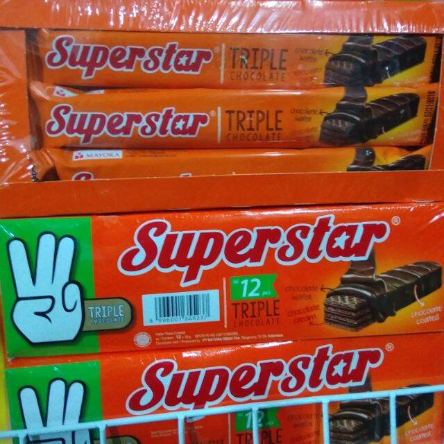 [ NGON TUYỆT ] HỘP 12 THANH BÁNH SUPERSTAR phủ socola