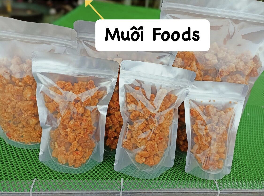 Tóp mỡ rim mắm tỏi 0.5kg (nữa kí)