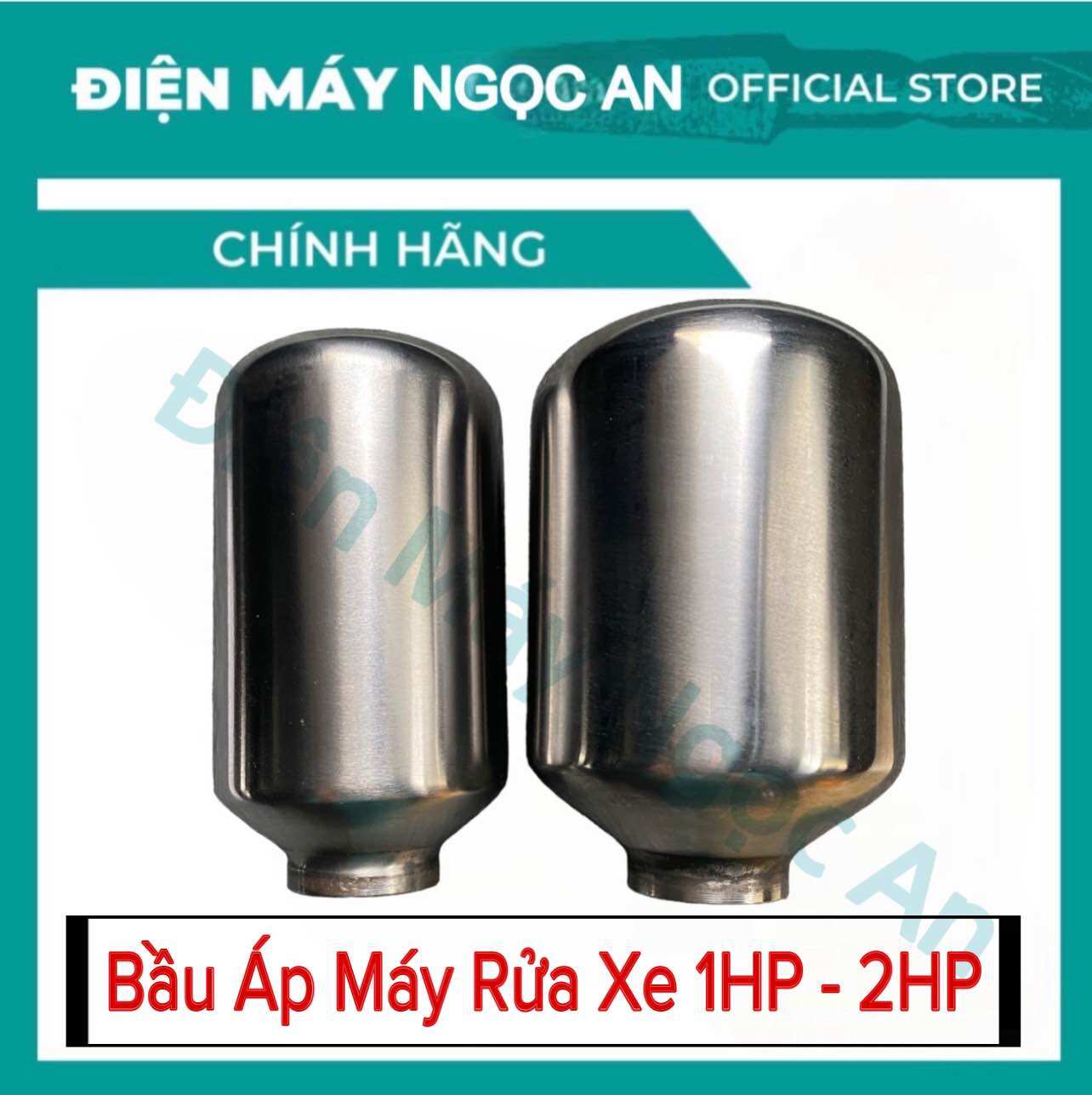 Bầu áp inox - bầu nén inox máy rửa xe . máy phun thuốc sâu 1hp - 2hp