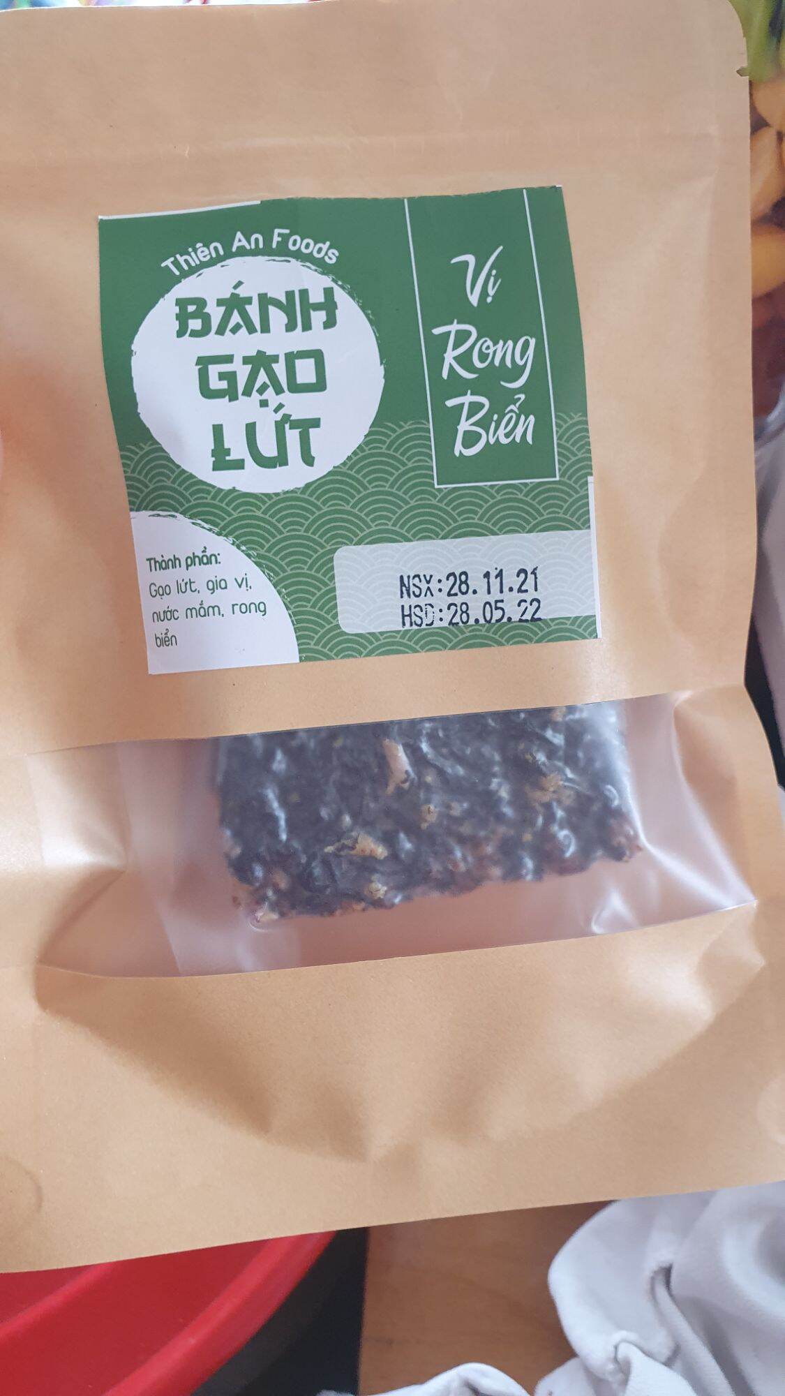 Bánh gạo lứt rong biển