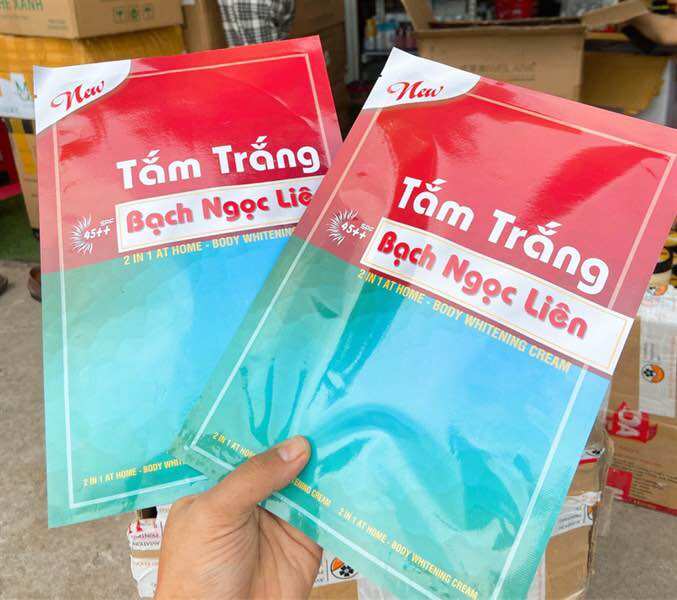 Kem body bạch ngọc liên xanh