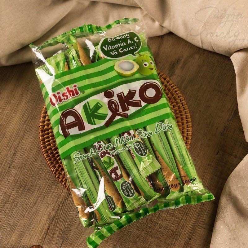 Snack Que Nhân Sữa AKIKO ( 8g x 20goi)