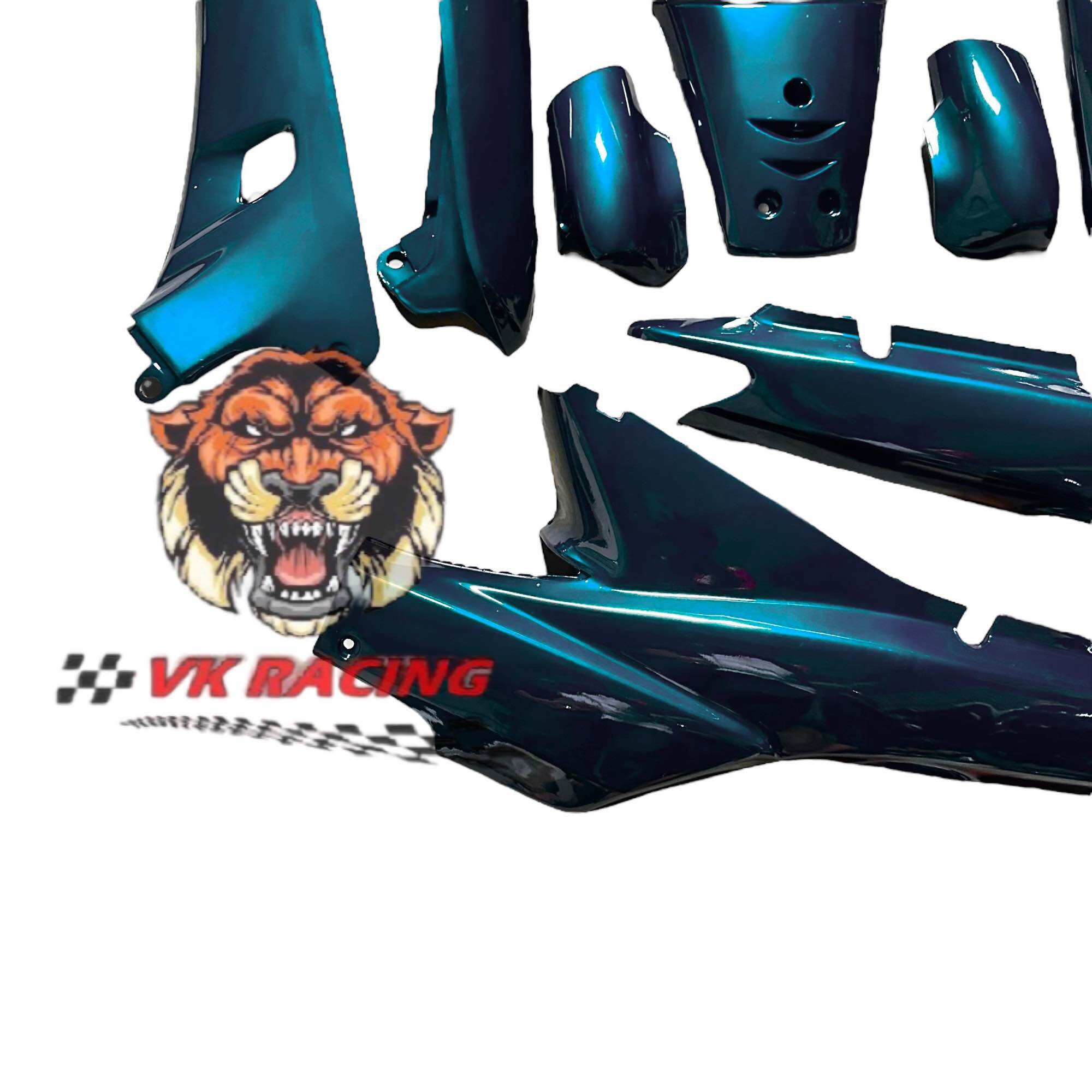 Dàn áo wave nhỏ - wave alpha xanh nhớt - tặng tem