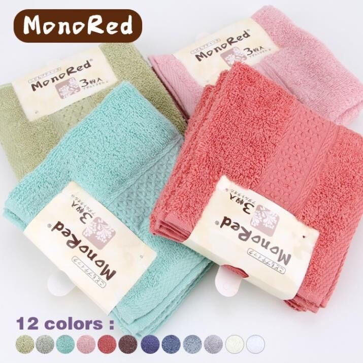 Set 3 khăn mặt cotton nhật bản monored