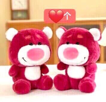 Gấu bông gấu dâu ôm dâu tây gấu lotso bông hoa đồ chơi thú bông cho bé
