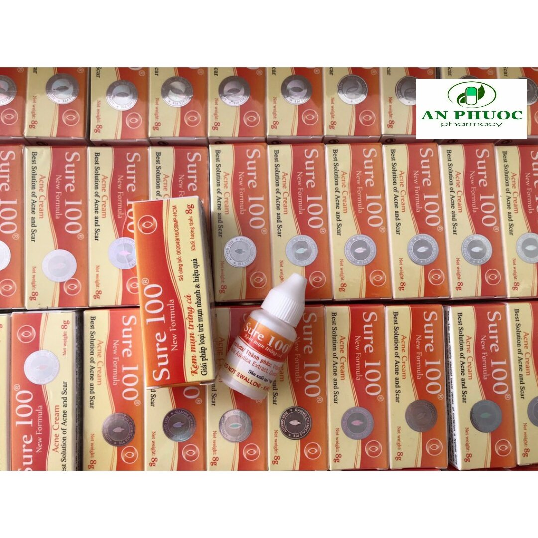 Kem bôi Mụn trứng cá Sure 100 chai 8g