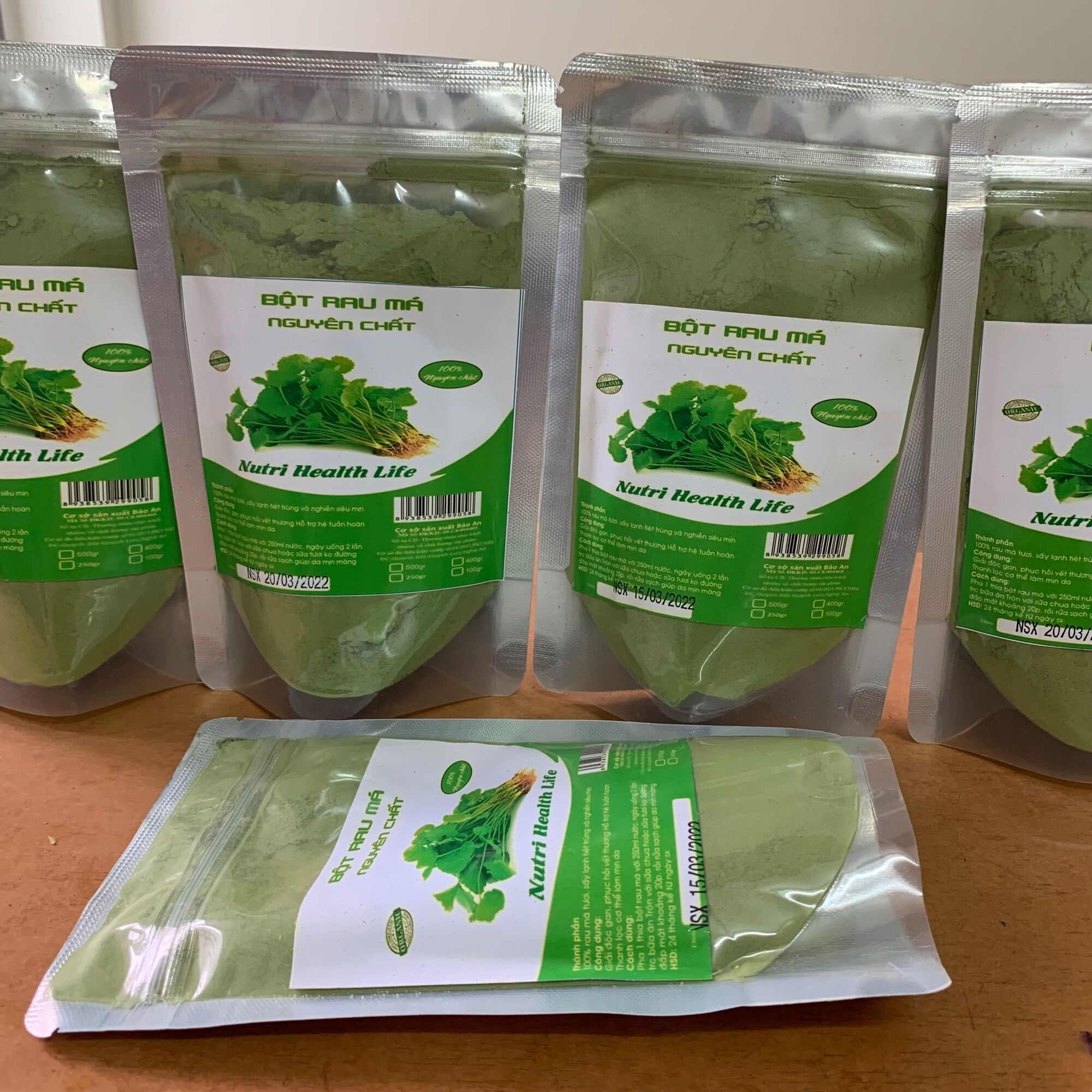 Bột rau má nguyên chất sấy lạnh