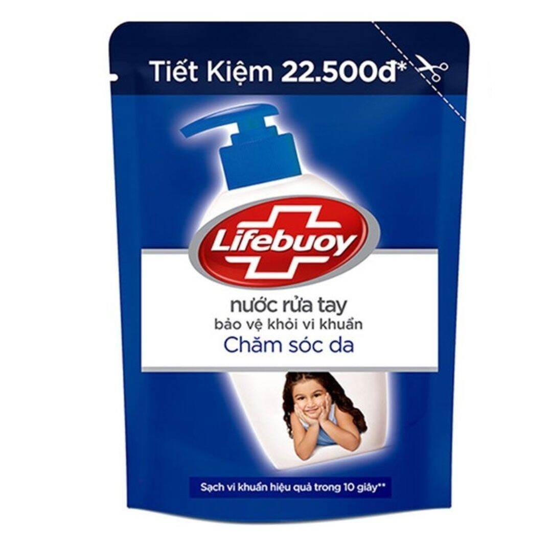 [Hcm]Nước Rửa Tay Lifebuoy 450G - Xanh Chăm Sóc Da