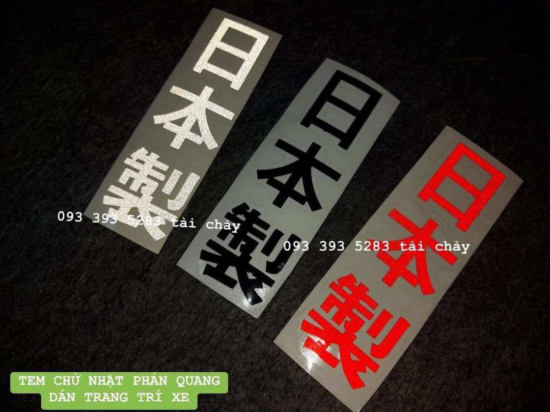 [ 1 MIẾNG ] TEM CHỮ NHẬT PHẢN QUANG DÁN TRANG TRÍ XE