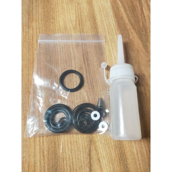Phụ kiện sửa chưa bơm xe cao áp doăng kèm dầu silicon_longtuangiare