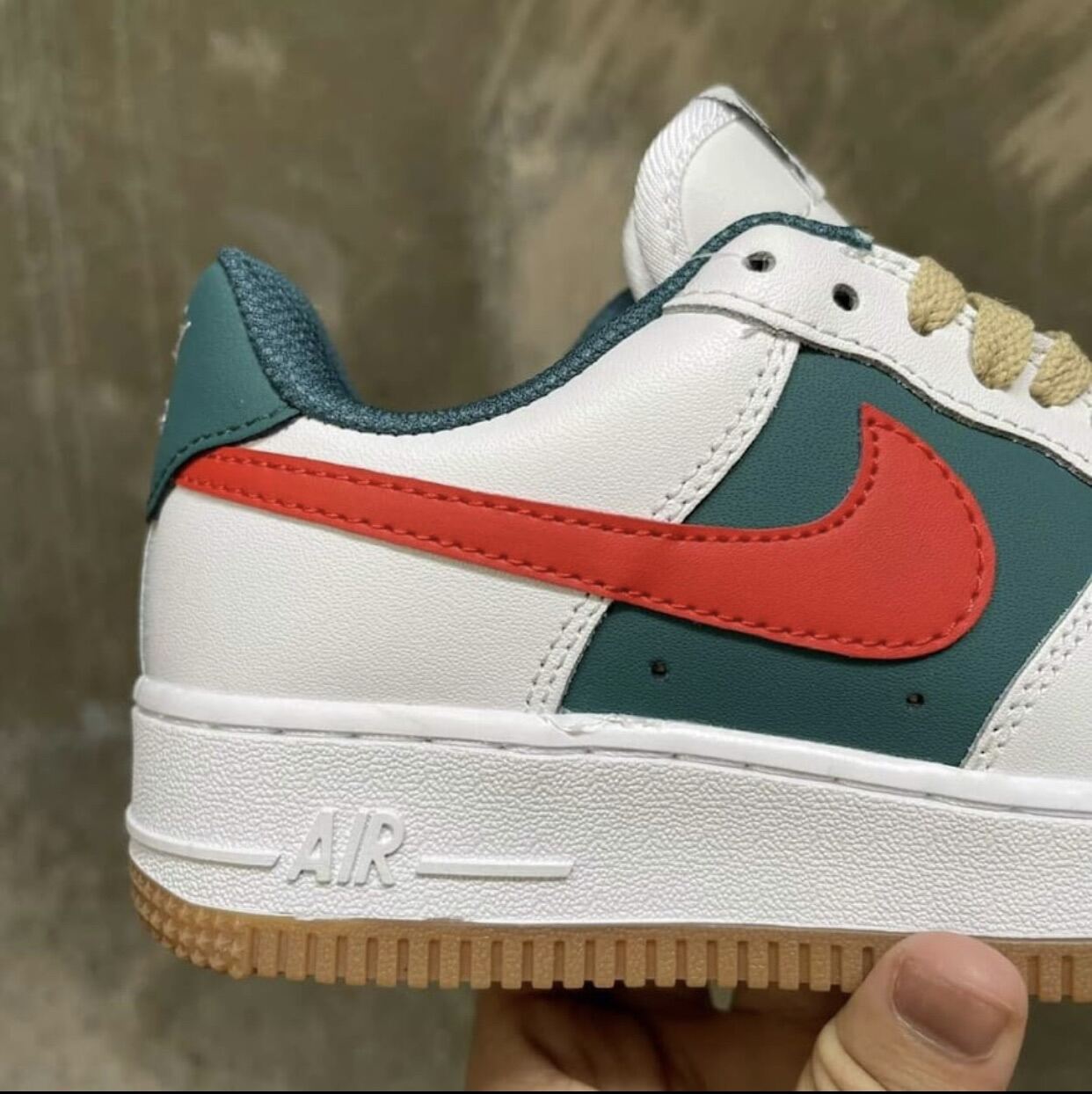 [Full Box Bill] Giày thể thao NikeGucci Giày AF1 GC xanh đỏ nam nữ cao cấp