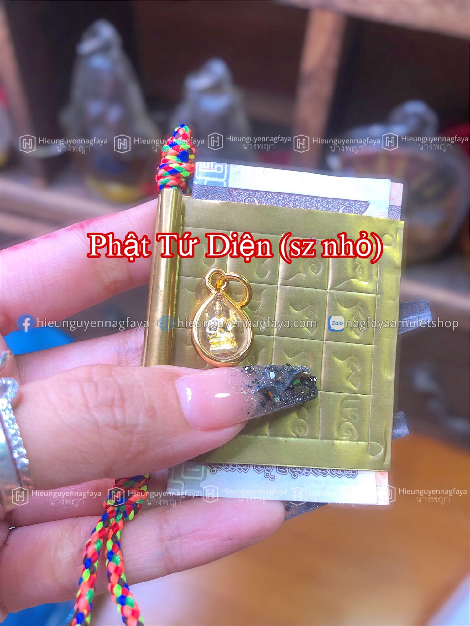 [[HÀNG THẬT]] Mặt Phật Tứ Diện Thái Lan Xi Mạ- Phật Bốn Mặt Thái Lan [hieunguyennagfay]
