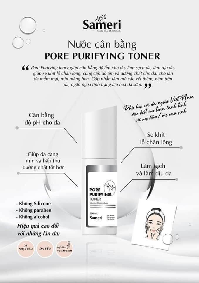 Toner cho da nhạy cảm, nước cân bằng da [Sameri]